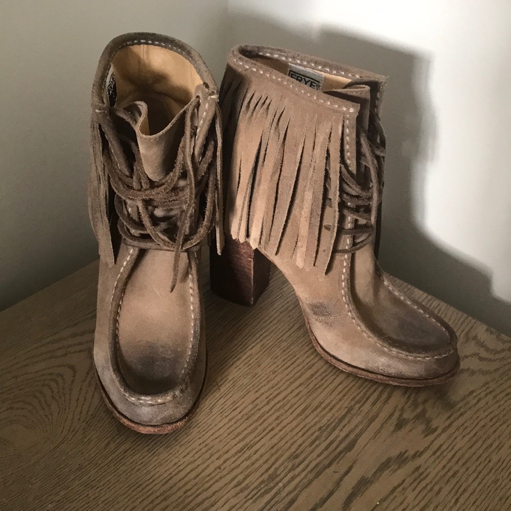 Frye Boots w/ Fringe